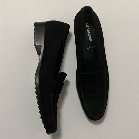 JILL SAUNDERS BLACK SUEDE LOAFERS SIZE SIZ… - Picture 1 of 7